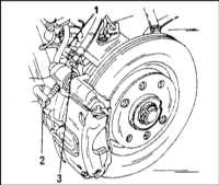 12.3 Замена колодок дисковых тормозных механизмов передних колес